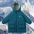 thumbnail image 4 of YUNAFFT Kids Unisex Jacket Reversible Waterproof Windproof Insulated Overcoat with Hood for Winter, 4 of 9