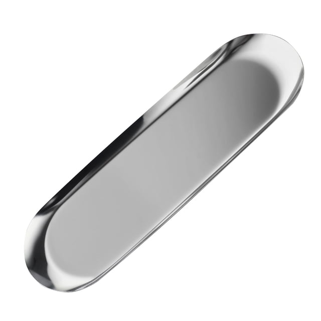 Chenmei Trinket Tray Oval Stainless Small Serving Trays Towel Storage Dish Plate Tea Trays Jewelry Plate Decorative Storage Tray Stainless Decorative Tray Jewelry Dish Co
