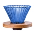 thumbnail image 2 of CQCYD Coffee Filter, Colored Glass Pour Over Coffee Maker, Portable Hand Brewed Dripper Reusable Removable Wooden Base, Glass Coffee Mug For Home Office Travel, 2 of 6