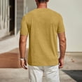thumbnail image 5 of Besolor T-Shirt d'Été pour Homme à Manches Courtes, Col Rond Classique, T-Shirts Décontractés, Couleur Unie, Hauts Basiques, 5 of 5