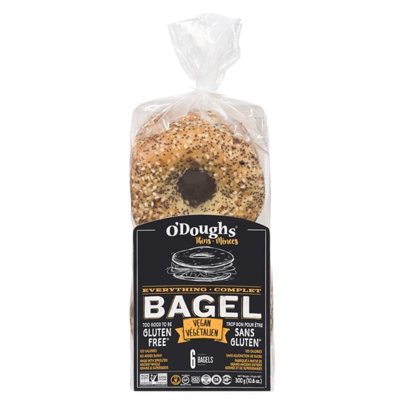 O'Doughs Thins Everything Bagels Gluten Free, OD Thins Everything Bagels GF