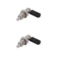 thumbnail image 1 of maskred Durable Stainless Steel L Type Indexing Plungers Fine Thread Locking Bolts Silver M20-10 2Set, 1 of 6