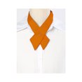 thumbnail image 2 of INSPIRE CHIC Nœud Papillon Unisexe d'Uniforme Scolaire Uni à Boutons Réglables à Croisillons Orange Taille Unique, 2 of 6