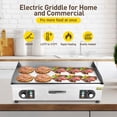 thumbnail image 1 of AKDSteel 14"/18"/22"/30" Commercial Electric Grill 3000W Electric Countertop Grill Non-Stick Stainless Steel Adjustable Temperature Control 122°F-572°F (NO Plug), 1 of 7