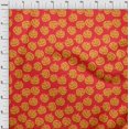 thumbnail image 4 of oneOone Cotton Silk Red Fabric Halloween Craft Projects Decor Fabric Printed By The Yard 42 Inch Wide, 4 of 4