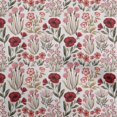 thumbnail image 1 of oneOone Polyester Spandex Red Fabric Floral Retro Fabric For Sewing Printed Craft Fabric By The Yard 56 Inch Wide, 1 of 5