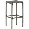 thumbnail image 2 of vidaXL Bar Stools with Cushions 6 pcs Grey Poly Rattan, 2 of 5