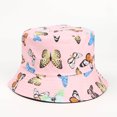 thumbnail image 4 of Birdeem Chapeau de Protection Solaire d'Été Mode Imprimé Papillon Chapeau de Pêcheur Seau Extérieur, 4 of 5