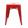 thumbnail image 1 of Mini chaise de style Tolix Plata Décor Import Inc en rouge, 1 of 3