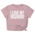 thumbnail image 2 of Meichang T-Shirts Cœur d'Amour pour Femmes T-Shirts de la Saint-Valentin Imprimé Cœur T-Shirts de Vacances Hauts de la Saint-Valentin Manches Courtes Col Rond Blouses, 2 of 7