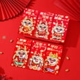 thumbnail image 4 of Ruiboury Lot de 6/lot Enveloppes Rouges pour le Festival du Printemps de l'Année Lunaire Chinoise à Larges Applications 208F,6 Pcs 6.7 Pouces, 4 of 6