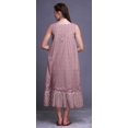 thumbnail image 4 of Bimba Chemises de Nuit en Coton Rose Cochon à Feuilles Florales et Bunchberry pour Femmes Mi-Mollet Imprimées Robe de Nuit XXX-Large, 4 of 6
