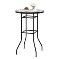 thumbnail image 1 of Costway 38" Patio Round Counter Height Bar Table withTempered Glass Tabletop Poolside, 1 of 10