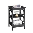 thumbnail image 3 of Convenience Concepts Omega Square End Table in Black Wood Finish, 3 of 5
