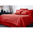 thumbnail image 2 of Gouchee Home Grid Quilted Duvet Cover Set – Double/Full Red, Soft Brushed Microfiber Bedding Set with Square Stitch Design, Lightweight All-Season Duvet Cover with Matching Pillow Shams, 2 of 2
