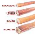 thumbnail image 3 of Bully Bunches 12" Thick Bully Sticks Odour Free All Natural Dog Chews 10 Pack, 3 of 10