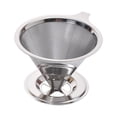 thumbnail image 1 of Visland Coffee Filter Stainless Steel Pour Over Coffee Dripper Reusable Paperless Coffee Cone Filter for Home, 1 of 7