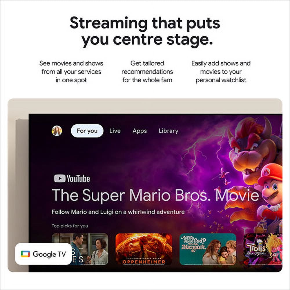 Google TV Streamer (4K) + Google TV Streamer Voice Remote
