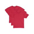 thumbnail image 1 of Hanes Boys EcoSmart Short Sleeve Tee Value 3-Pack, S, Deep Red, 1 of 1