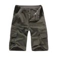 thumbnail image 3 of Birdeem Men Casual Solid Fashion Zipper Button Pockets Cropped Cargo Shorts, 3 of 9