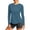 Blue, variant on JYnXIANTI Workout Tops for Women Long Sleeve UV Protection T-Shirts Comfortable Summer Shirts Outdoor Hiking Fishing Clothes