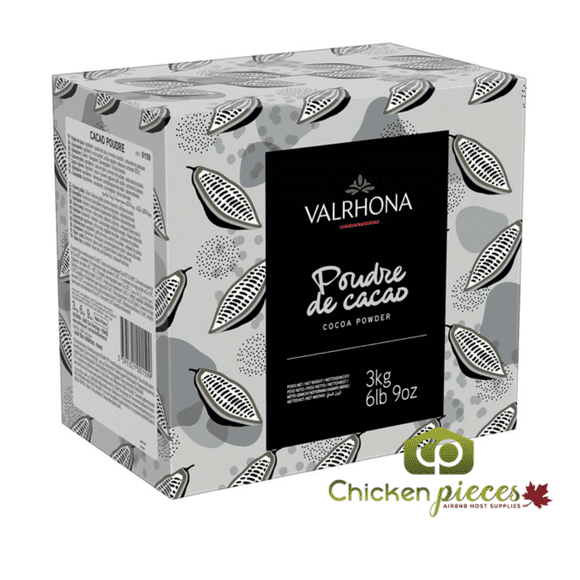 Valrhona 100% Dutch Processed Cocoa Powder 1KG/2.20LBS, 3KG/6.6LBS