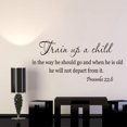 thumbnail image 2 of Train Up A Child Wall Quote Decal Proverbs 22:6 Vinyl Removable Letters Art Room Decor, 2 of 8