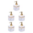 thumbnail image 3 of Ruiboury Resin Soap Dispenser Reusable for Tabletop Kitchen Shower Shampoo Bathroom White 400ml 5Set, 3 of 6