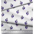 thumbnail image 2 of Soimoi Modal Satin Fabric Leaves & Lotus Block Fabric Prints by Yard 42 Inch Wide, 2 of 3