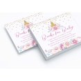 thumbnail image 2 of Inkdotpot 30 Cartes de Demande de Livre de Révélation de Sexe Princesse pour Shower de Bébé Apporte un Livre au Lieu d'Une Carte Invitations de Shower de Bébé Inserts Jeux, 2 of 6