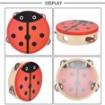 thumbnail image 3 of Instrument Toy Tambourine, Percussion Wooden Tambourine, For Performance For Musical Education For Beginner For Training, 3 of 8