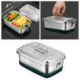 thumbnail image 3 of Bento en Acier Inoxydable pour Enfants Filles et Garçons Adulte École et Bureau, Contenant pour Collations, Grande Capacité - 2000 ml 2 Niveaux 2, 3 of 8