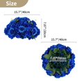 thumbnail image 2 of CHOK Artificial Flower Kissing Balls for Wedding Table Centerpieces 10Pcs 14.2 Large White Fake Roses Hydrangea Flower Arrangement, 2 of 7