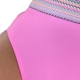 thumbnail image 5 of KIHOUT Bikini Sets Two Piece Sports Swimsuit for Women Ladies Swimsuit Sexy High Waist Solid Color Panel Colorful Bikini Swimsuit Solid Color Backless Split Steel Support Swimsuit Set, 5 of 5