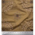 thumbnail image 1 of Soimoi Rayon Fabric Leaves & Sacred Geometry Geometric Printed Craft Fabric by The Yard 56 Inch Wide, 1 of 3