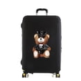 thumbnail image 1 of Luggage Cover Suitcase Protector Police Bear Print Thicken Elasticity Dust Cover Anti-Scratch Protective Set 18-32 Inch Trolley black S, 1 of 6