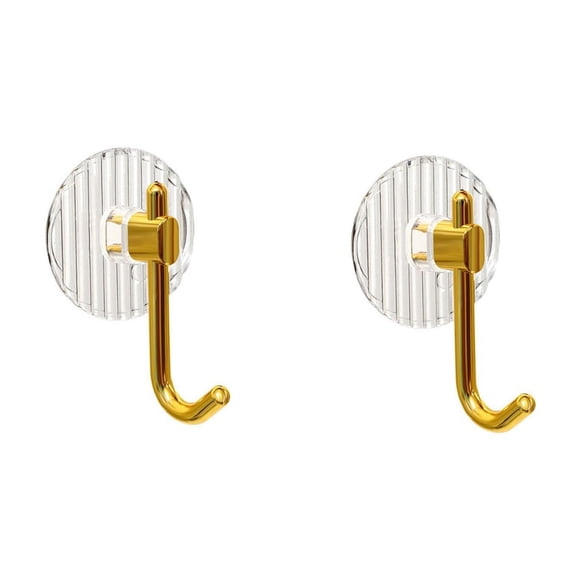 PRETXORVE Acrylic Hook No Punching Transparent Adhesive Hook Strong Adhesive Hook Bathroom Hook Hook 1pc/2pc