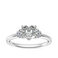 thumbnail image 1 of 0.65 Carat Excellent Heart Shape Genuine Diamond Latest Design Solitaire Engagement Ring for Ladies Solid 18K White Gold Size 7.5, 1 of 6