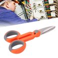 thumbnail image 4 of Electrician Scissors, ABS Handle Ergonomic Design Fiber Cleaver Scissors Anti Slip  For Electrician For Integrated Wiring Construction, 4 of 8