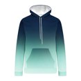 thumbnail image 5 of Rbaofujie Chandails pour Hommes Hommes Décontracté Mode Col Rond Poches Imprimé Dégradé Chandail à Enfiler Manches Longues Hauts Chandail à Capuche Chandails à Capuche Tendance, 5 of 5