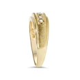 thumbnail image 2 of Mens 1/6ct 14K Yellow Gold Diamond Wedding Ring Band, 2 of 3