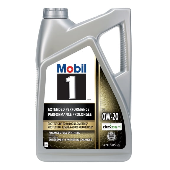 Huile moteur entièrement synthétique Mobil 1™ Performance prolongée 0W-20, 4,73 L