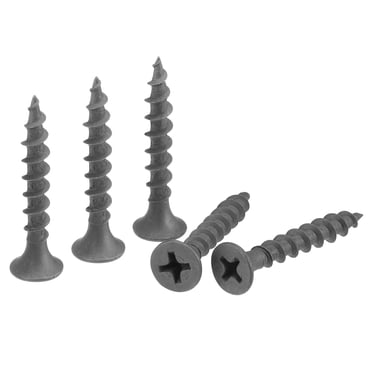 Unique Bargains #8 x 1 3/16-Inch Wood Screws Carbon Steel Phillips Self Tapping Grey 50 Pack