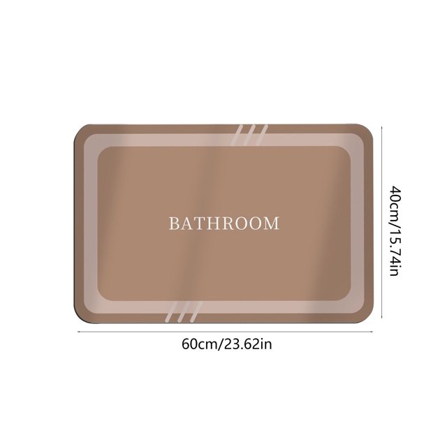 TACILIP Bath Mat, Bath Rug- Super Absorbent Dry- Rubber Backing Non Slip-Washable Bathroom Floor Mats-Shower Rug for In Front Of Bathtub-Shower Room -16x24-, Mom Gifts