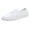 White, variant on XIMIN Womens Canvas Low Top Sneakers Lace-up Comfort Knit Slip On Shoes Lightweight Fashion Gym Sole Tennis Shoes Comfortable Breathable Non Slip Walking Flats Sneakers