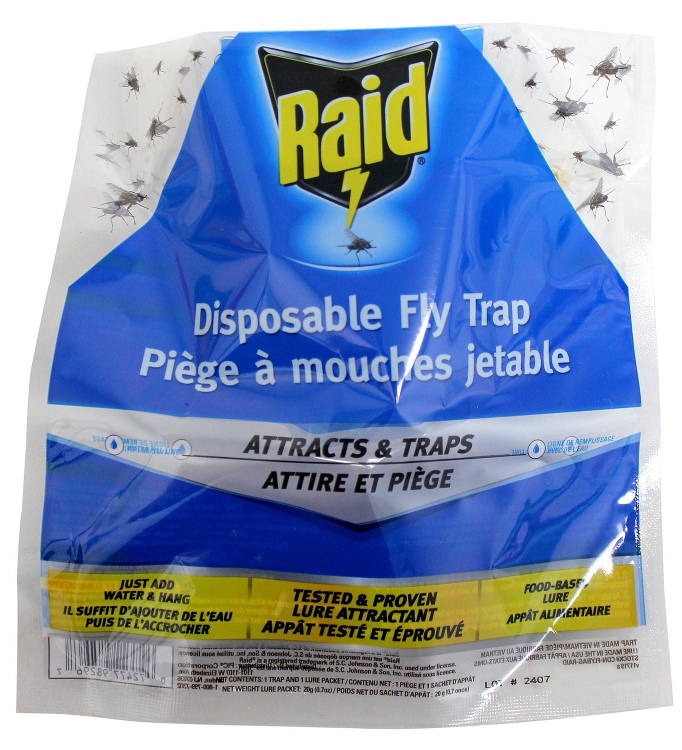 Raid® PIÈGE A MOUCHES EXTERIEUR JETABLE