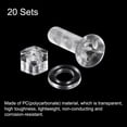 thumbnail image 3 of Unique Bargains M6 x 25mm Plastic Phillips Machine Screws with Nuts and Flat Washers, PC Flat Head Machine Bolts 20 Sets, 3 of 4