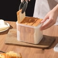 thumbnail image 1 of Kcavykas Canada Day,open Season Airtight Bread Storage Containers Bread Box Plastic Reusable Loaf Cake Clear Bread Dispenser Fresh Bread Organizer Bin, 1 of 7