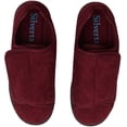 thumbnail image 2 of Silverts Women Extra Extra Wide Easy Closure Slippers, 12, Wine, 2 of 2