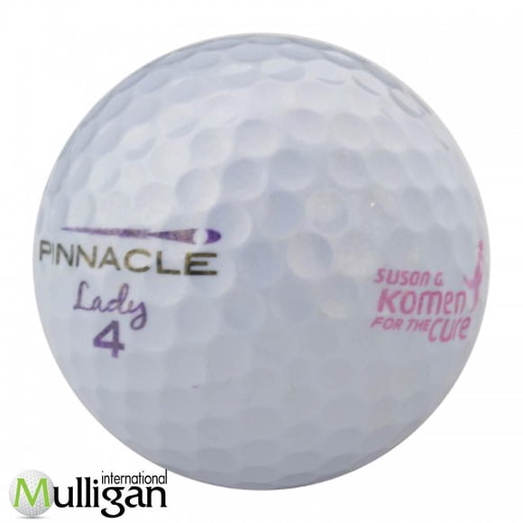 Mulligan - 12 balles de golf récupérées Pinnacle Lady 5A, mauve